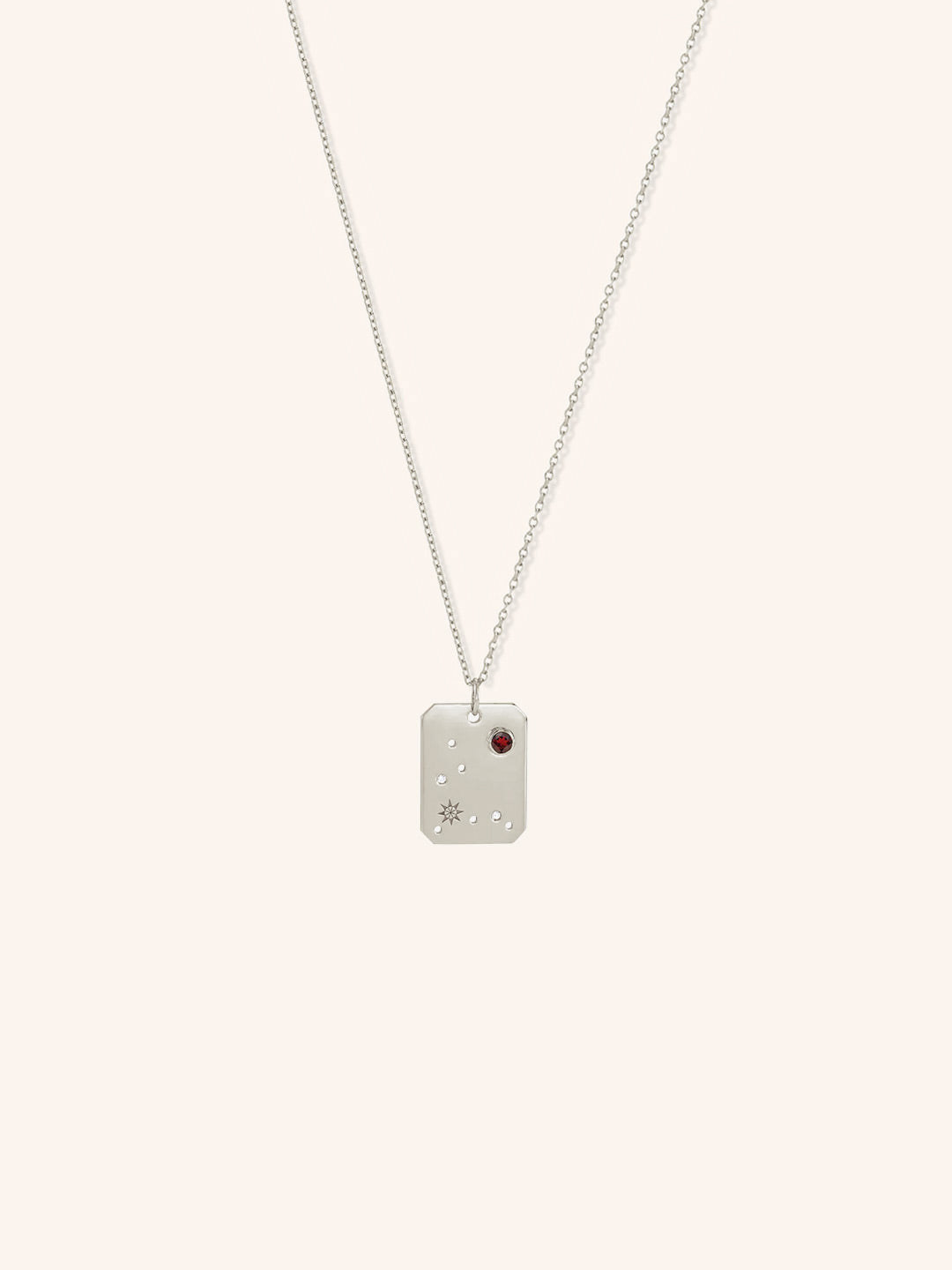 Pisces Constellation Tag Necklace