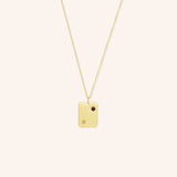 Pisces Constellation Tag Necklace