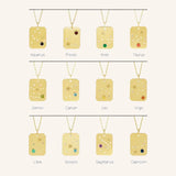 Sagittarius Constellation Tag Necklace