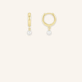 Wenna Pearl Hoop Earrings