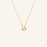Diamond Interlocking Circle Necklace