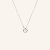 Diamond Interlocking Circle Necklace