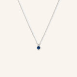 Mayers Post Blue Sapphire Diamond Necklace