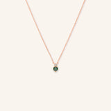 Mayers Post Green Sapphire Diamond Necklace