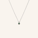 Mayers Post Green Sapphire Diamond Necklace