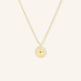 Auster Citrine Compass Necklace