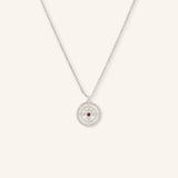 Auster Garnet Compass Necklace
