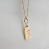 Accented Sun Diamond Necklace