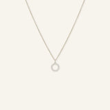 Diamond Circle Pendant Necklace