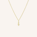 Petite Treble Clef Necklace