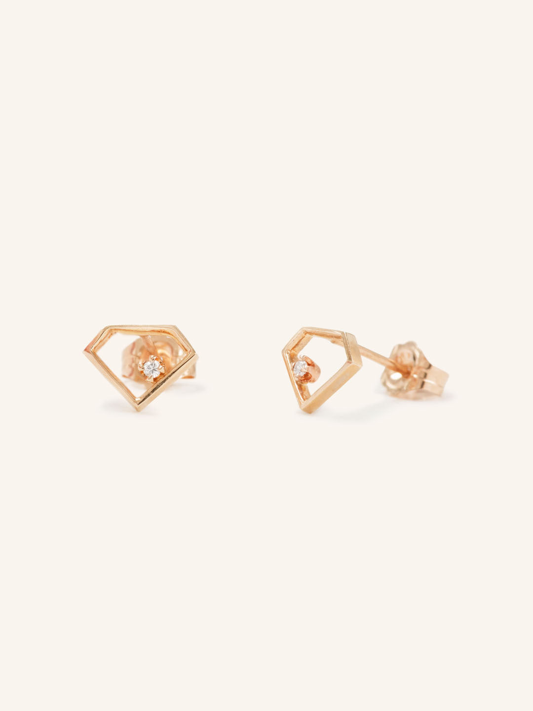 Honeycrisp Diamond Stud Earrings