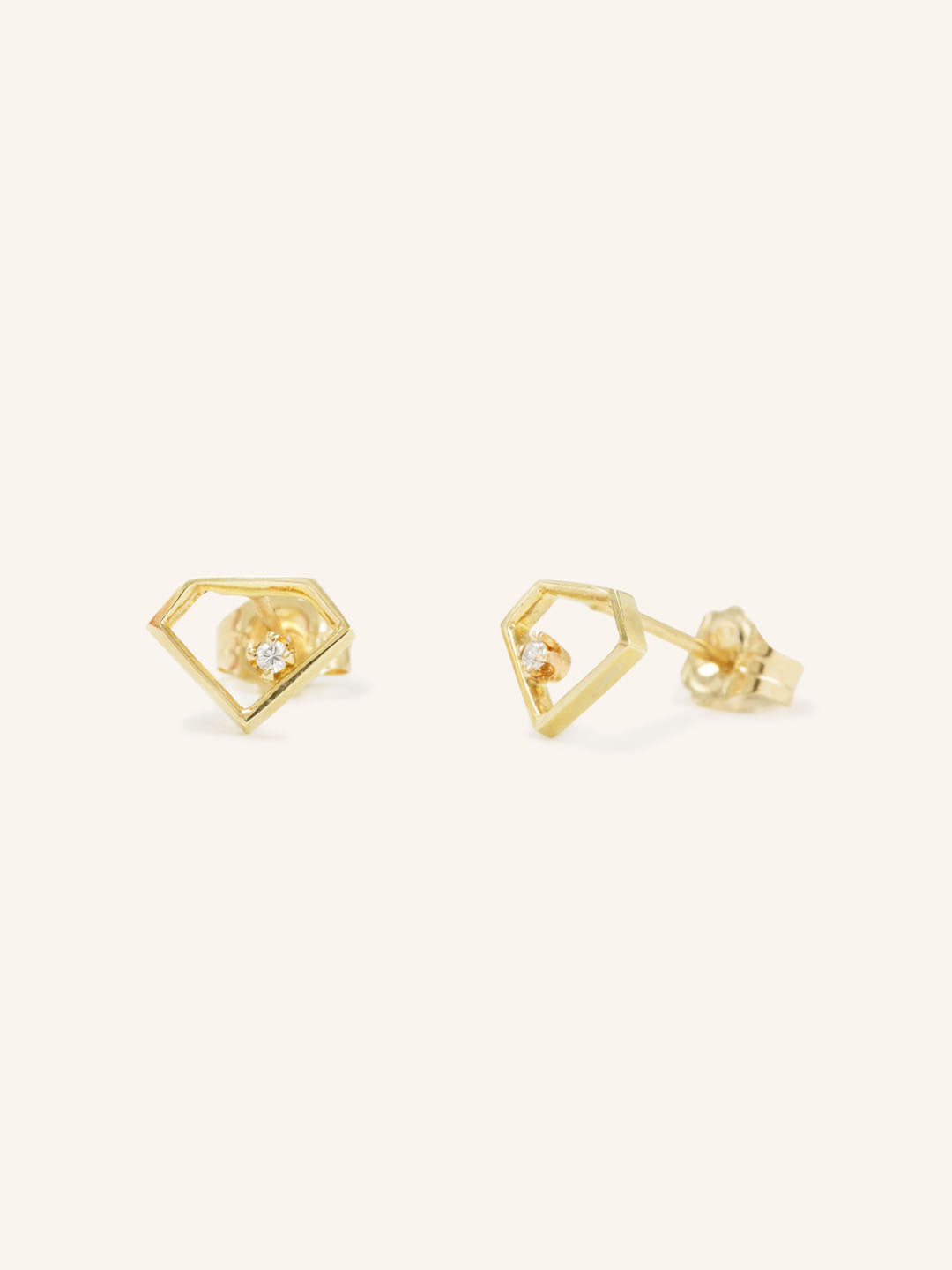 Honeycrisp Diamond Stud Earrings