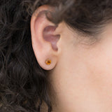 Perfect Autumn Citrine Stud Earrings