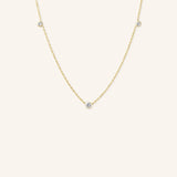 Orion's White Sapphire Necklace