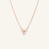 Paper Moon White Sapphire Trio Necklace