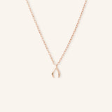 Lucky Wishbone Gold Necklace