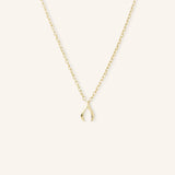 Lucky Wishbone Gold Necklace