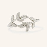 Olive Double Leaf Ring