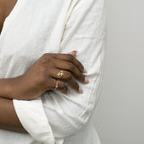 Olive Double Leaf Ring