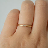 White Tie Baguette Diamond Ring