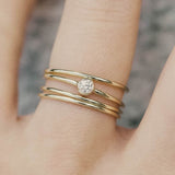 Butterum Round Diamond Ring