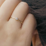 Butterum Round Diamond Ring