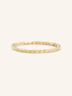 Twisted Solid Gold Vine Band