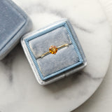 California Poppy Citrine Ring