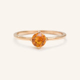 California Poppy Citrine Ring