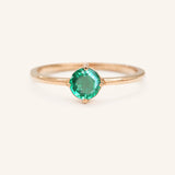 California Poppy Emerald Ring