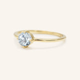 California Poppy Aquamarine Ring