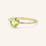 California Poppy Peridot Ring