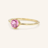 California Poppy Pink Tourmaline Ring