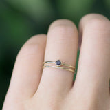Butterum Round Black Diamond Ring