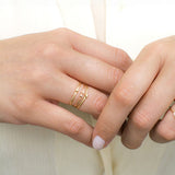 Four Leaf Clover Stacked Ring
