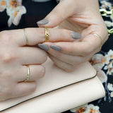 Four Leaf Clover Stacked Ring