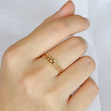 Four Leaf Clover Stacked Ring