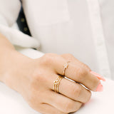 Four Leaf Clover Stacked Ring