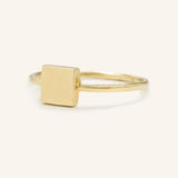Gold Square Ring