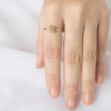 Gold Square Ring