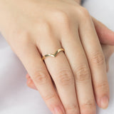 Eveline Chevron Stacking Ring