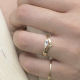 Eveline Chevron Stacking Ring
