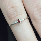 Fall Garden Garnet Diamond Ring