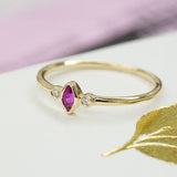 Fall Garden Ruby Diamond Ring