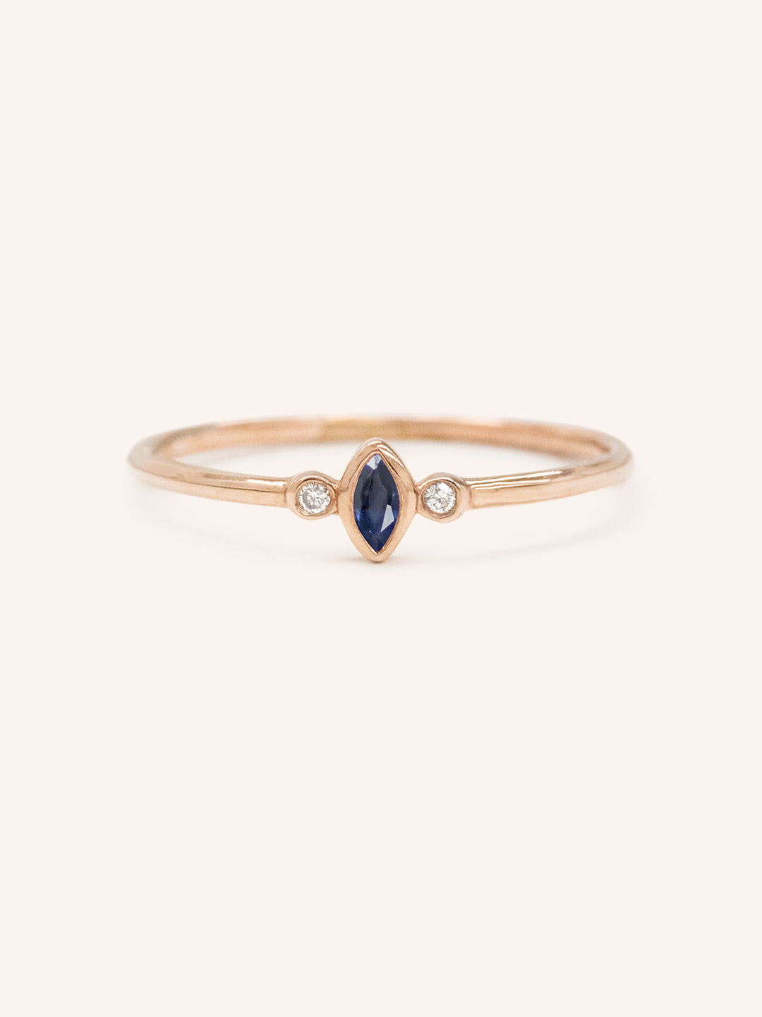 Fall Garden Blue Sapphire Diamond Ring