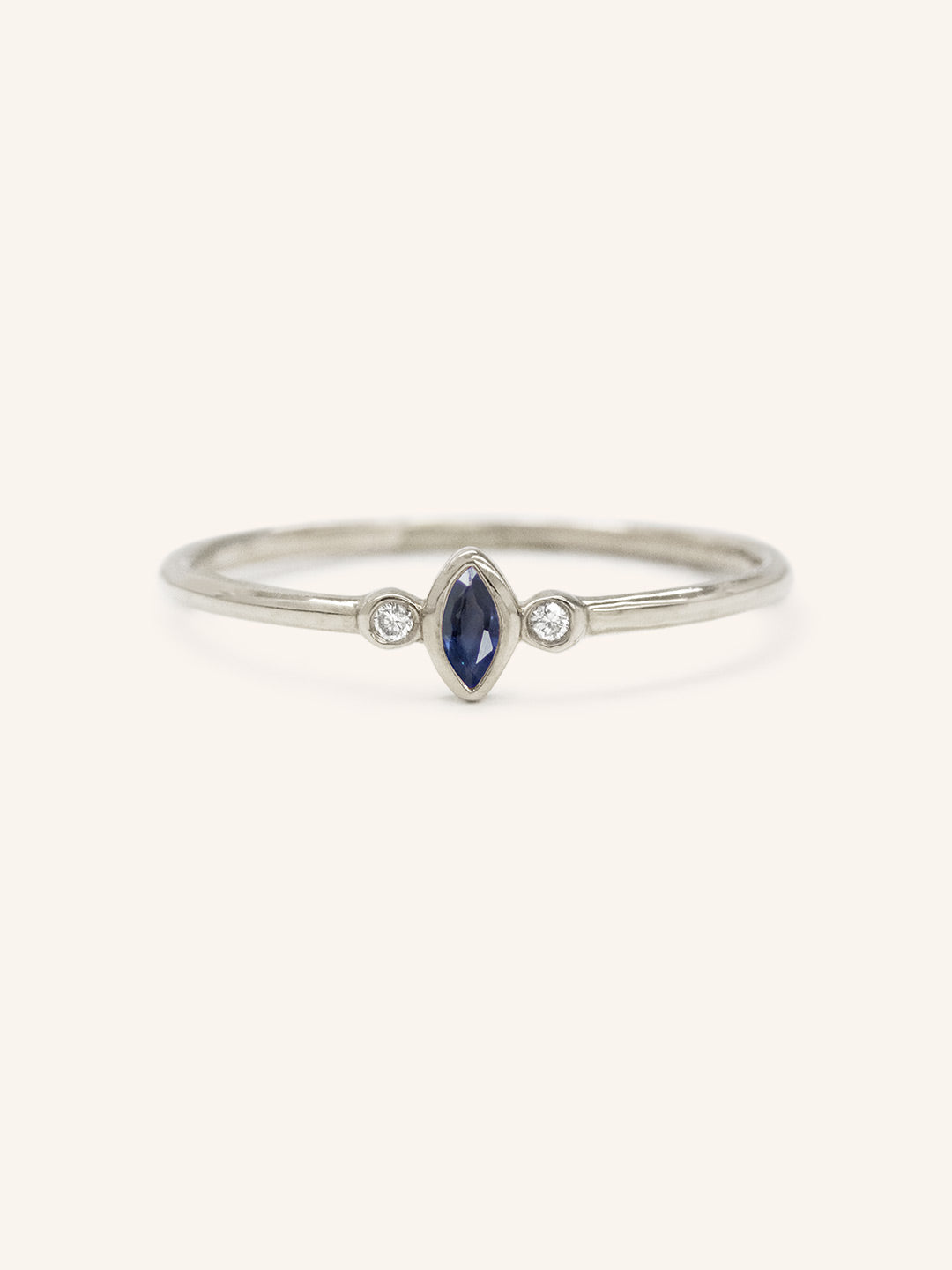 Fall Garden Blue Sapphire Diamond Ring