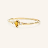 Fall Garden Citrine Diamond Ring