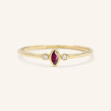 Fall Garden Ruby Diamond Ring