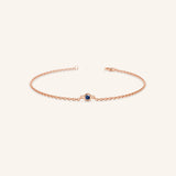 Fall into Autumn Blue Sapphire Bracelet