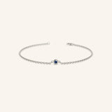 Fall into Autumn Blue Sapphire Bracelet